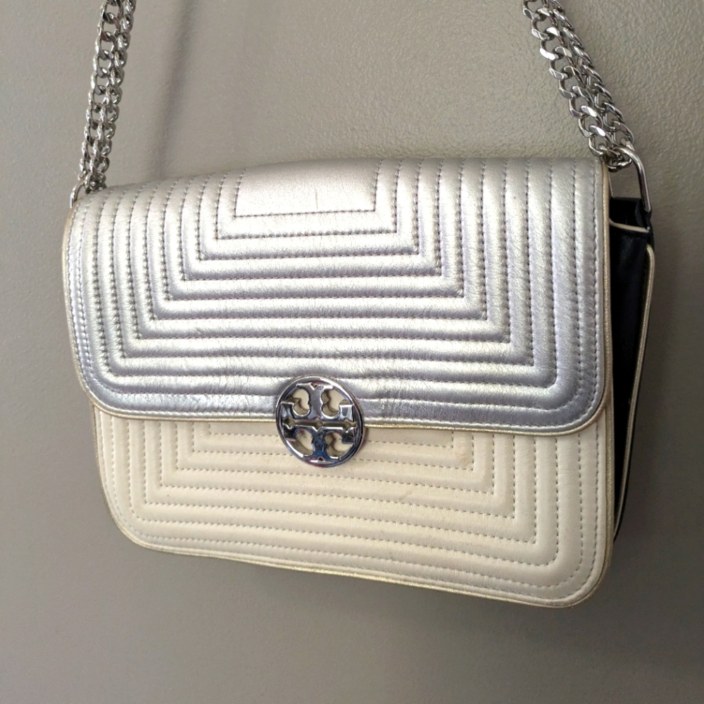 Tory Burch Duet Chain Trapunto Convertible Shoulder Bag